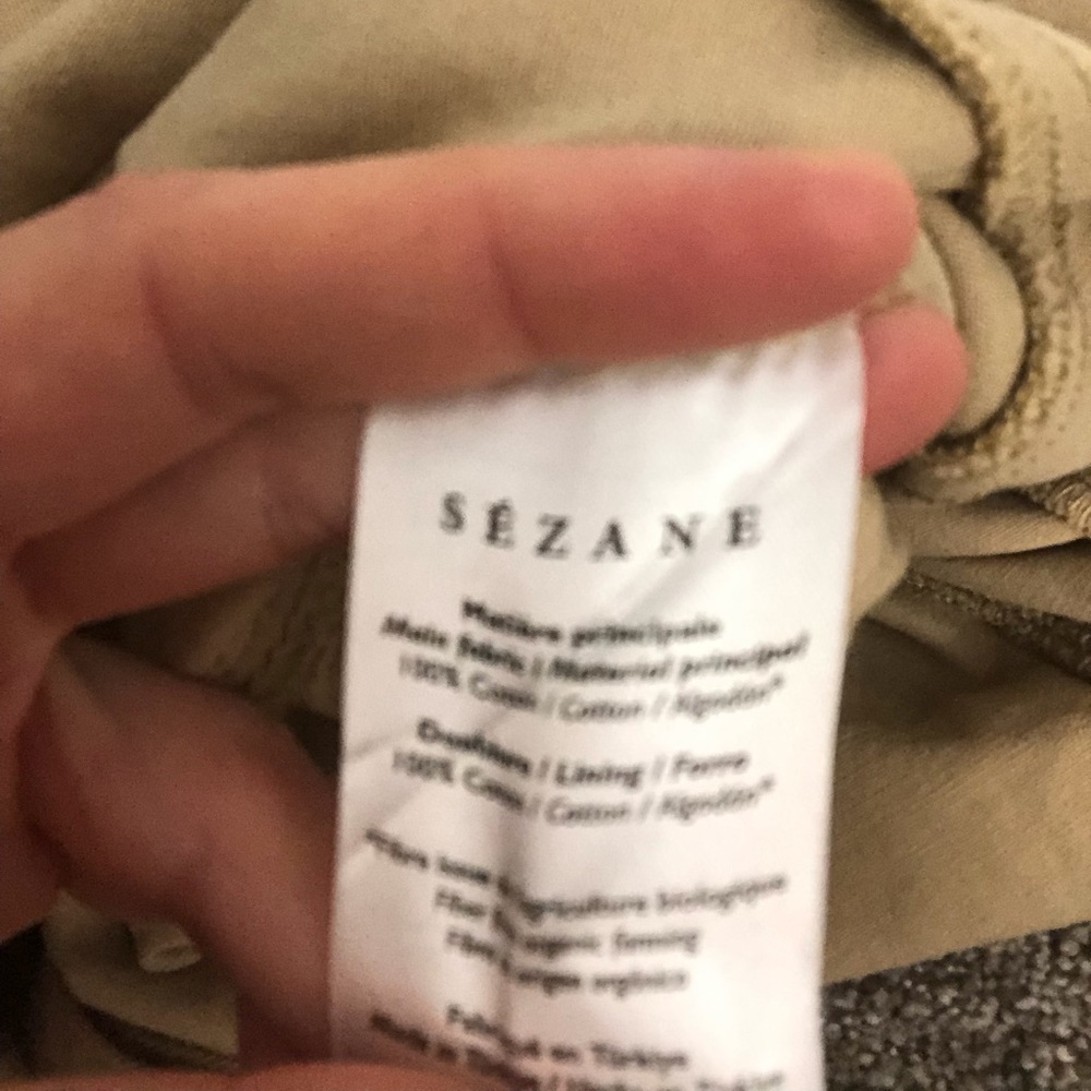 Sezane Clarina Skirt in Safari Beige Size 36 FR Cotton Button Up Midi Skirt - Picture 13 of 16
